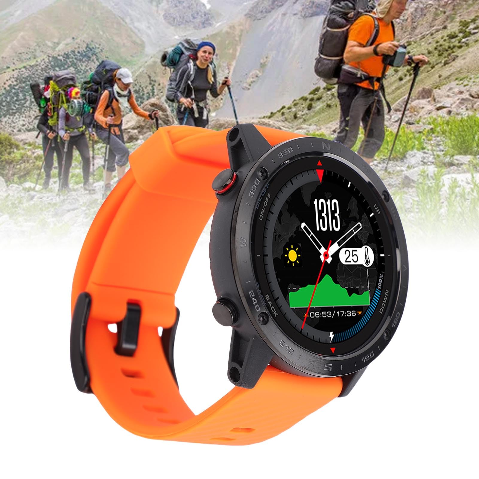 Generic Smart Watch Smartwatch Na rękę Profesjonalne Poziomy Inteligentne Zegarek Sportowy Zegarek Cyfrowy do Pływania Alpinistyki dla Mężczyzn, GPS, Jednostki GPS