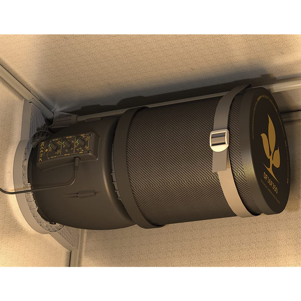 SECRET JARDIN DF16 Extractor EC Fan 150/250/350m3/h Temp. Controllo