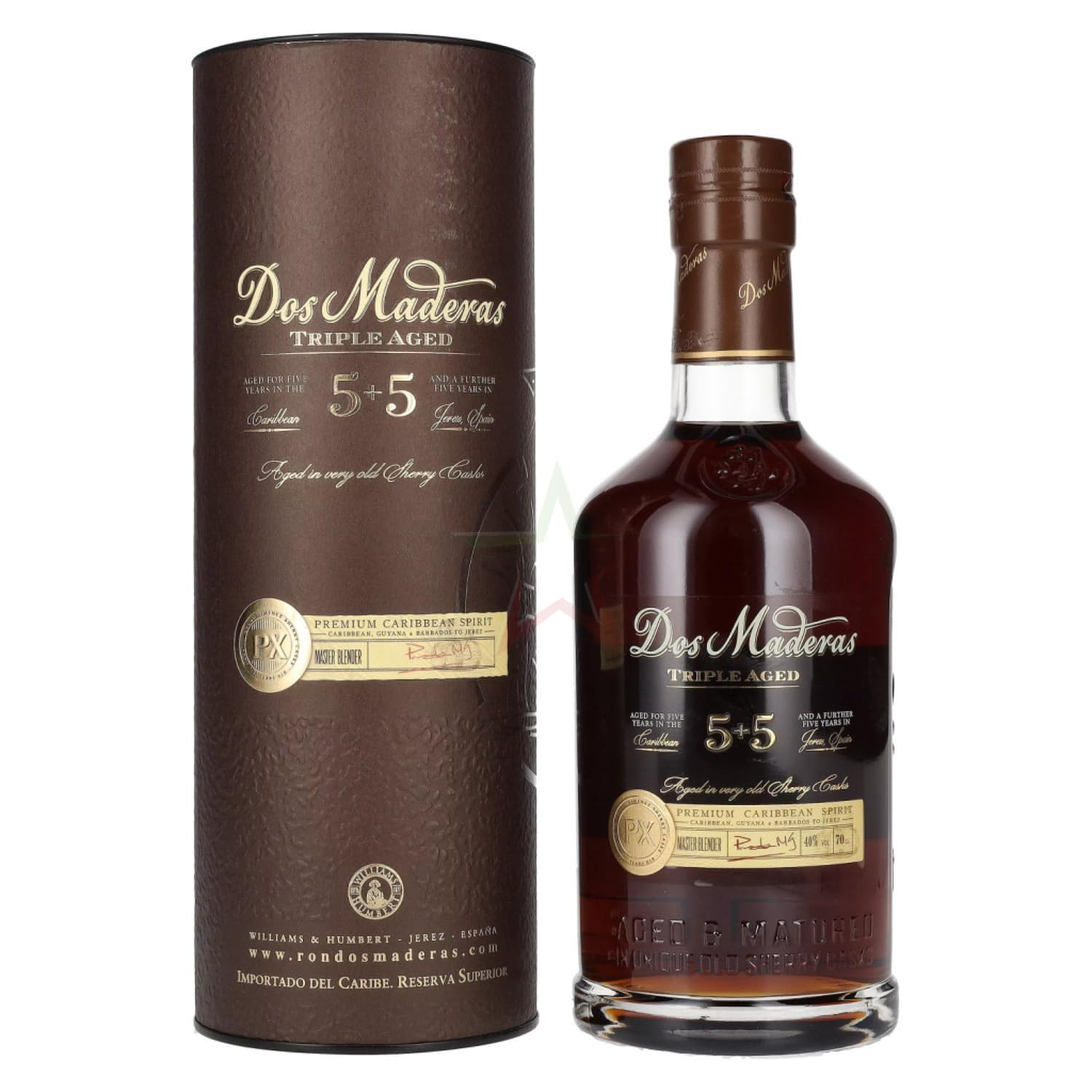 Dos Maderas PX 5+5 Years Old Aged Rum 40,00% 0,70 lt.