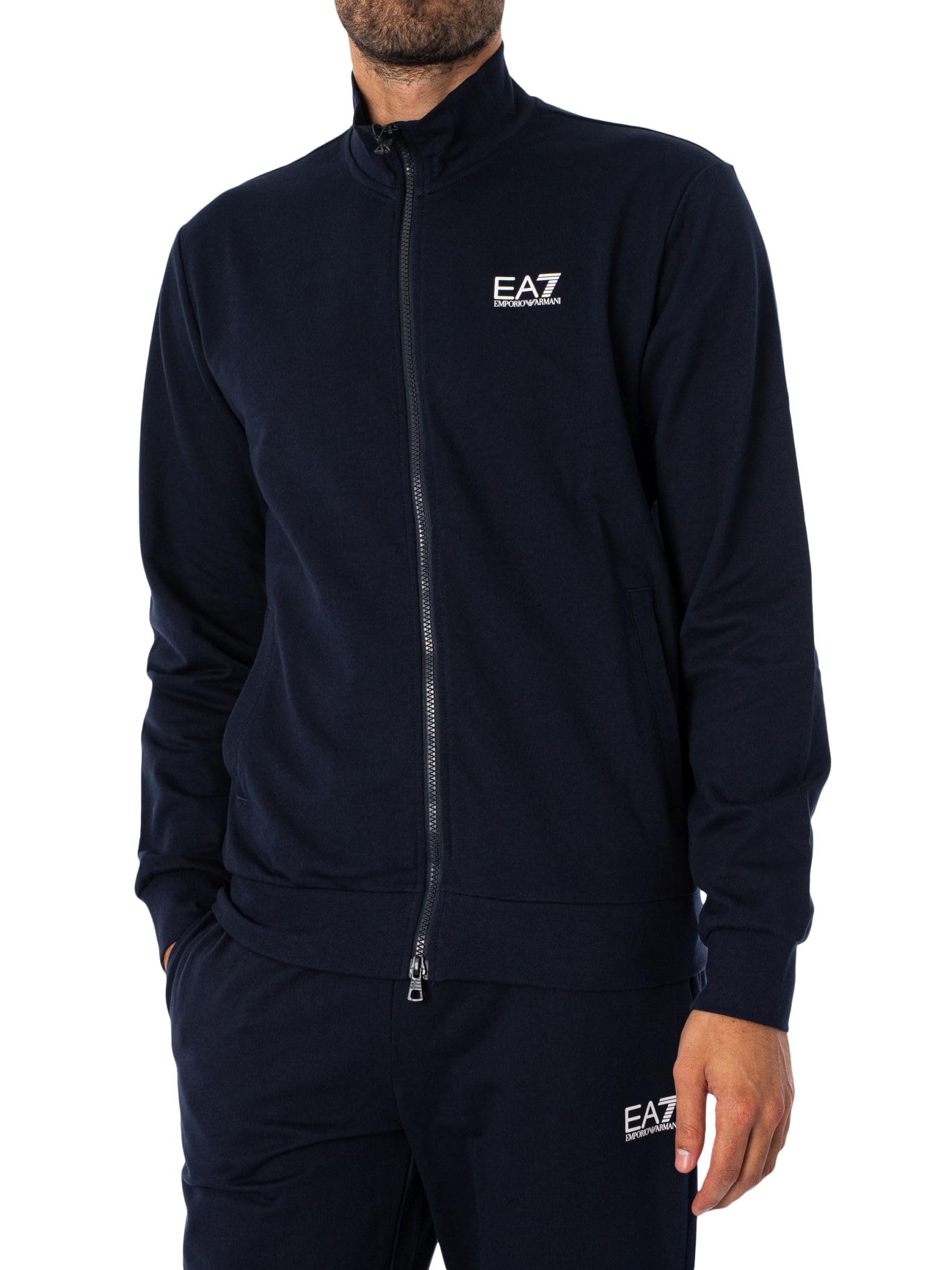 EA7 Emporio Armani Tuta Uomo Core Identity in cotone 8NPV60PJVRZ 8058997450553 Armani Blu L