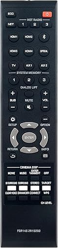 FSR145 ZR15250 Reemplazo de control remoto para Yamaha Digital Sound Projector YSP-5600 YSP-5600BL YSP-5600BMK2 Sistema de altavoces