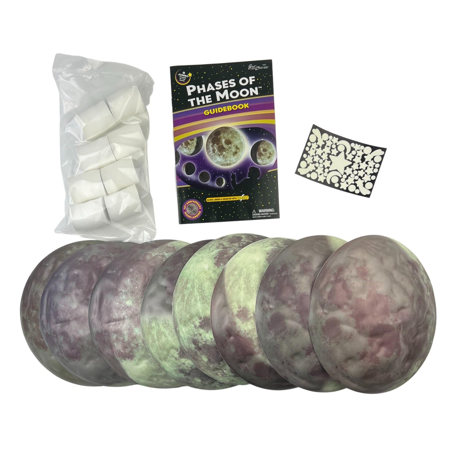 Amazon.com: Phases of the Moon Kit with 8 Glow-in-the-Dark 3-D Amazon.com: Phases of the Moon Kit with 8 Glow-in-the-Dark 3-D