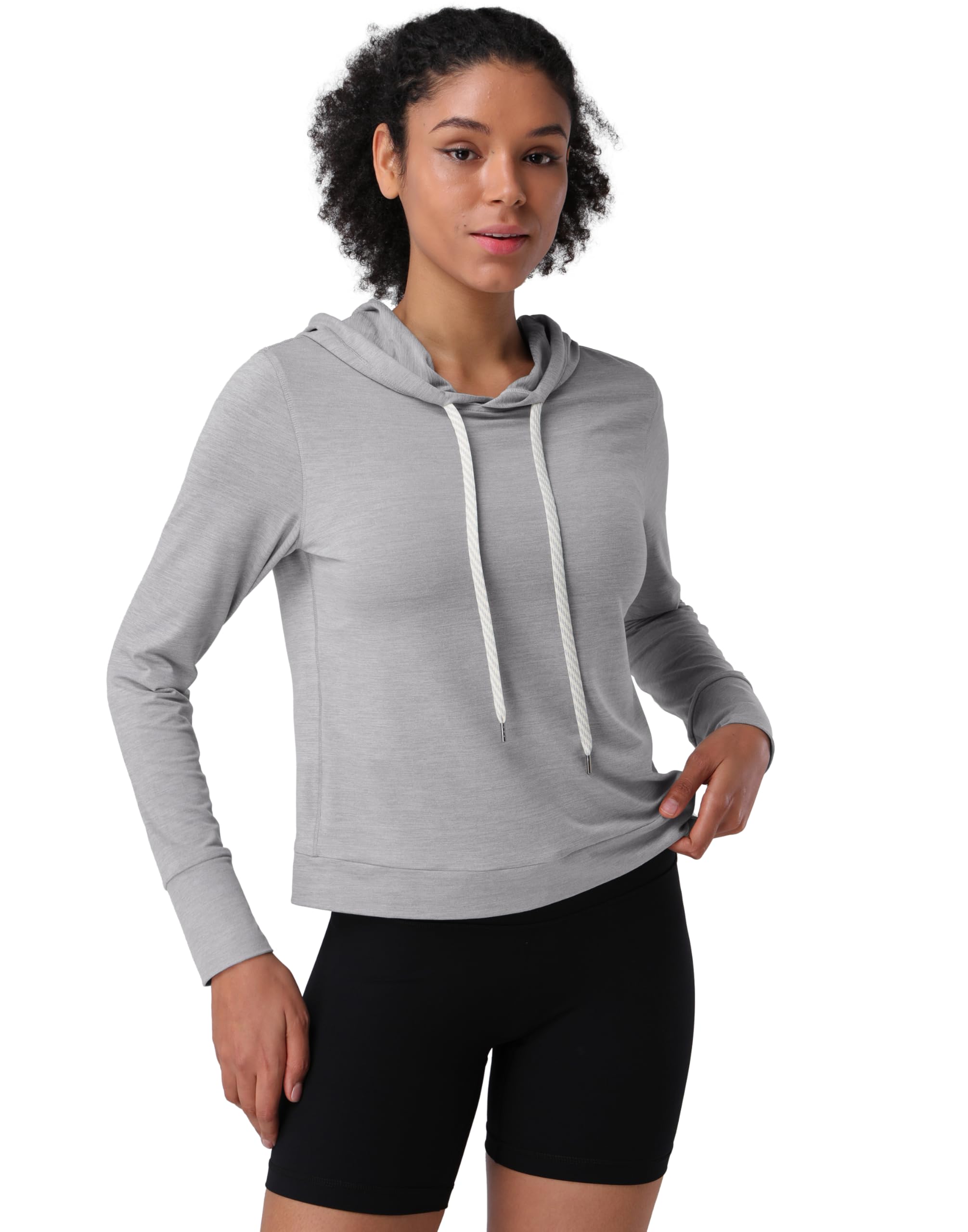 Pioneer Camp Women's Lightweight Hoodies Pullover Thin Soft Gym Hooded Sweatshirt Workout Athletic Running Yoga Casual Tops