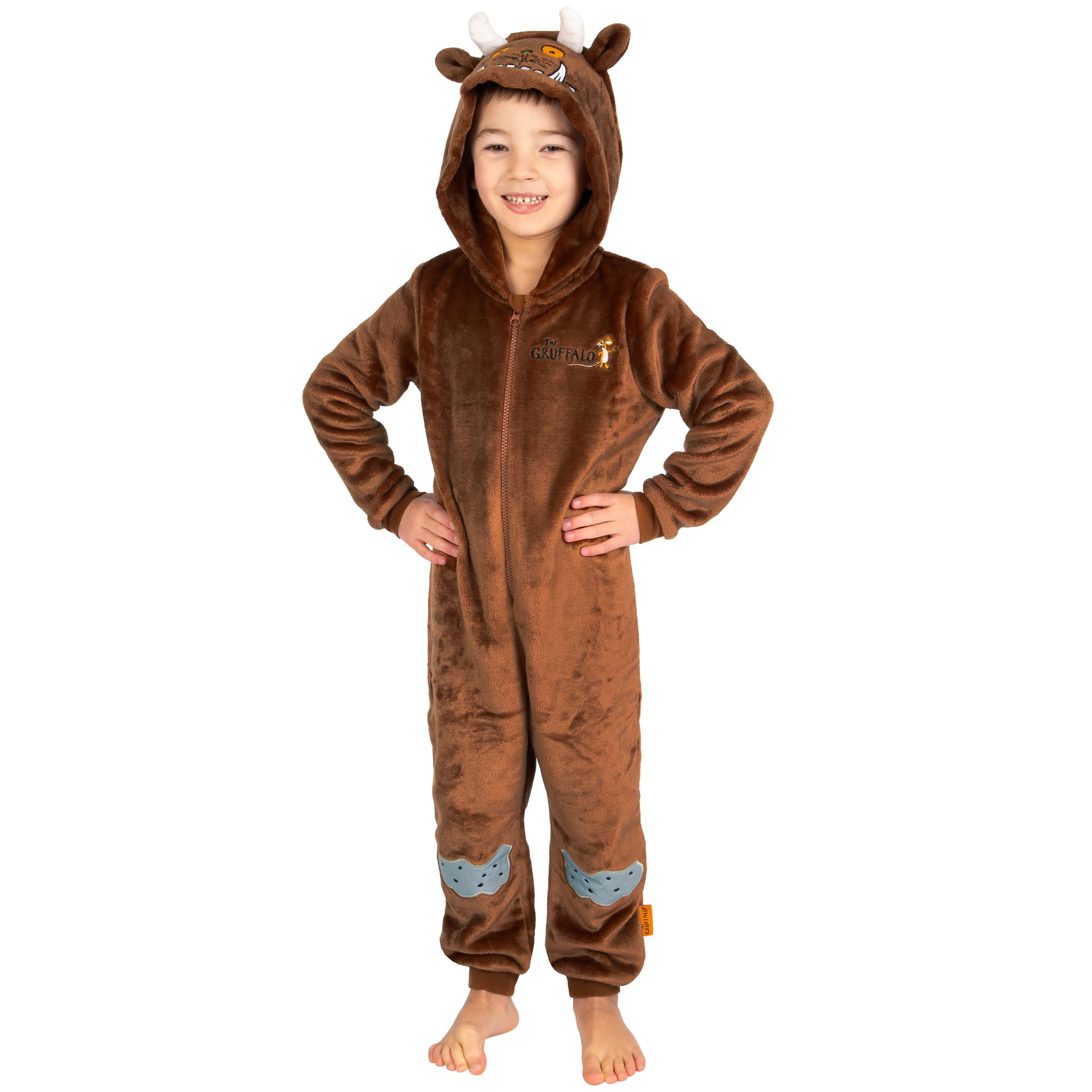 Gruffalo Pijama Niño | Pijama Mono Enterizo con Capucha Y Orejas 3D | Pijamas Invierno Niño Todo En Uno