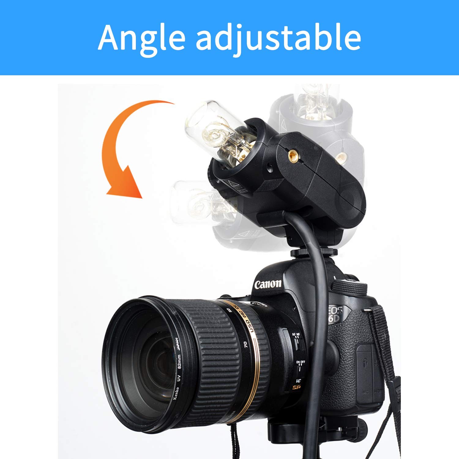 Godox 200W Extension Flash EC200 para Godox AD200/AD200Pro Pocket Flash, 2M Extend Power Cable, Funciona con AD200 Bare Bulbs Head y Speedlite Head