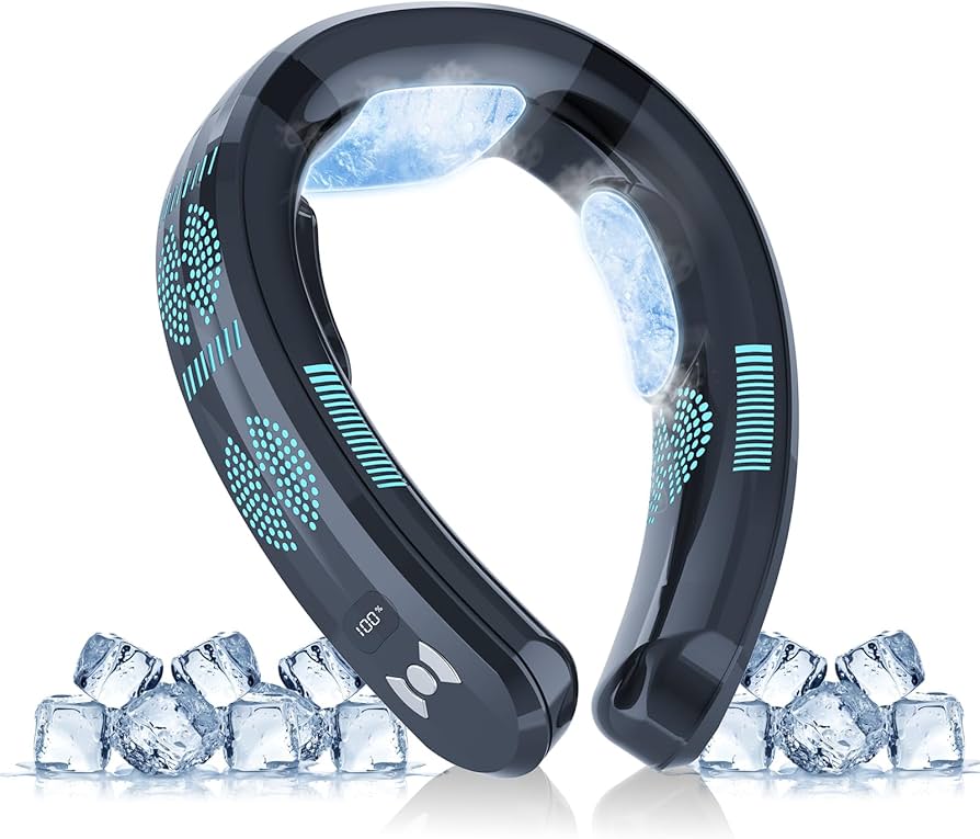 【新品未使用】ネッククーラー 首掛け扇風機 ネックファン 冷却プレート 大容量 ネッククーラー ネックファン 首掛け扇風機 冷却プレート 首掛け