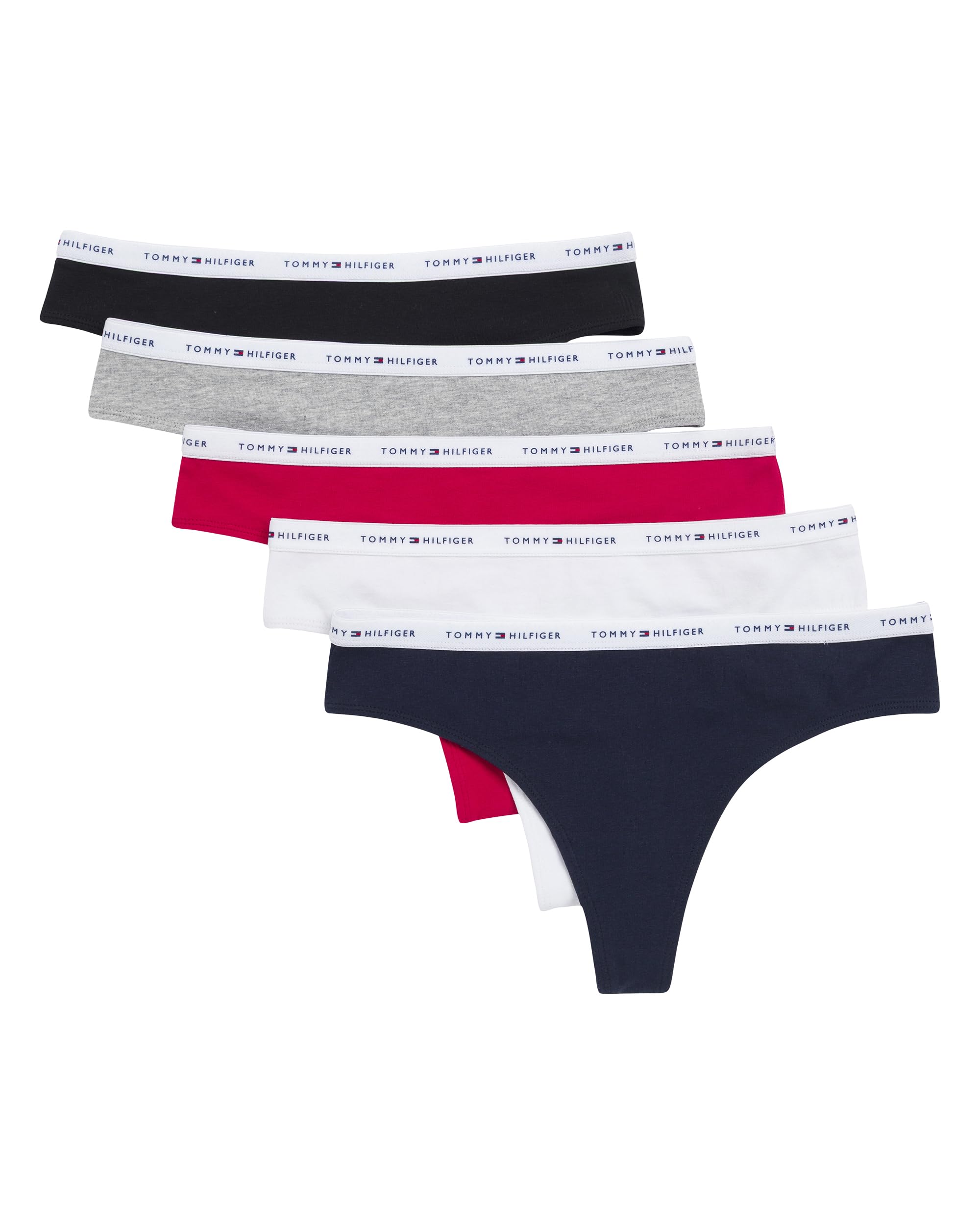 

                                                    Tommy Hilfiger Women's 5-Pack Classic Cotton Logo 