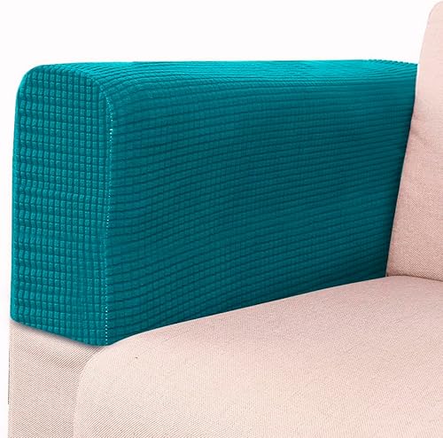 Miniatura 7 de BESPORTBLE Protectores de brazo de silla, funda elástica para reposabrazos de sofá, funda protectora elástica para el hogar, oficina, sillón