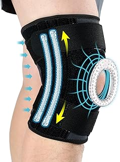ABYON Professional Knee Braces for Men and Women, Medical Compression Knee Support with Side Stabilizers for Knee Pain, Meniscus Tear, Arthritis, ACL, PCL, Joint Pain Relief, Injury Recovery