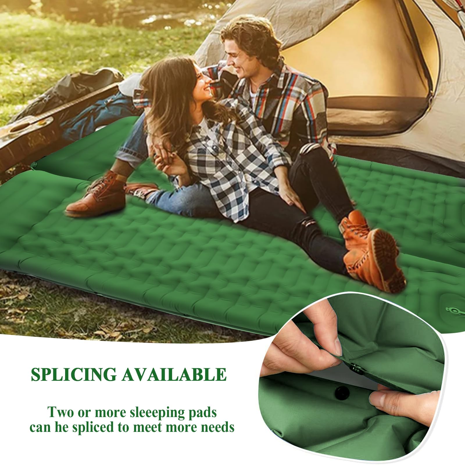 Materassino Autogonfiante Per Campeggio | Ultraleggero E Compatto Per Tende - Foto 2