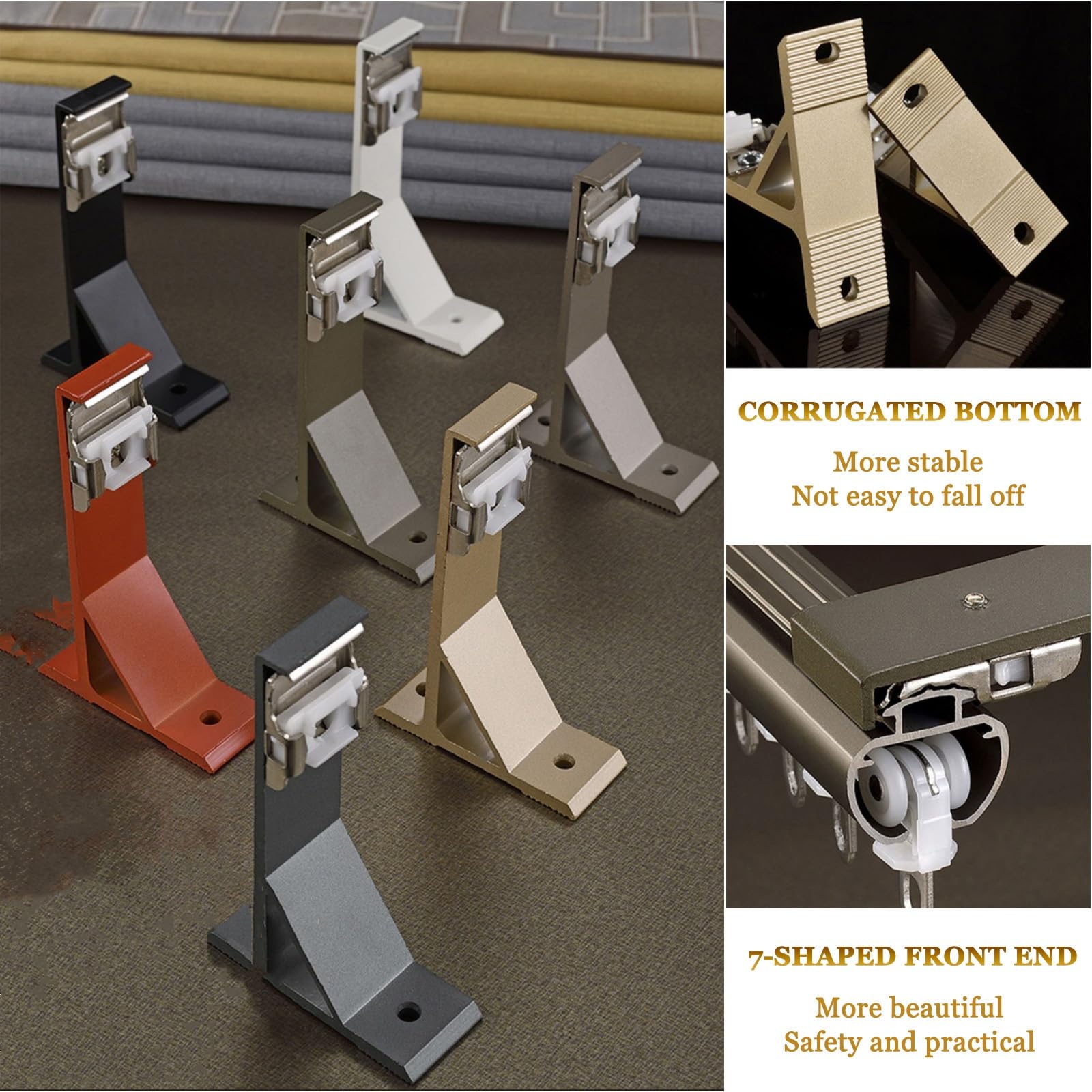Robusto set binario per tenda in alluminio singolo/doppio con kit completo disponibile in 7 colori – grigio Dimensioni B-2 m/1 m x 2 m per una facile installazione.