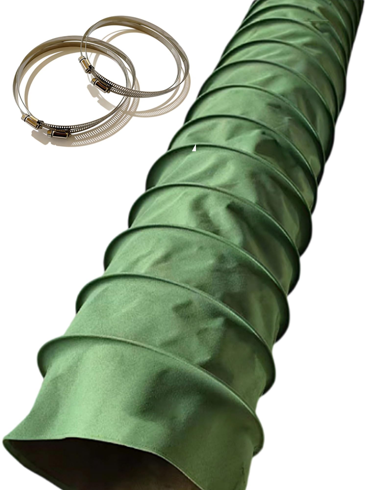 Tuyau d'évacuation Flexible en Toile pour sèche-Linge, Conduit de Ventilation de 1 m de Long avec Spirale en Fil d'acier et paroi intérieure en Silicone (60,5 cm/100 cm)