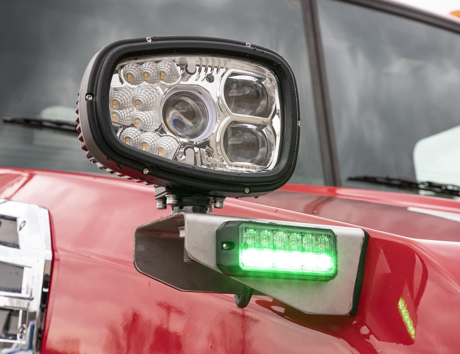 Buyers Products PLB12S Truck Hood Light Brackets for Use with Single Stud Plow Lights, Stainless Steel