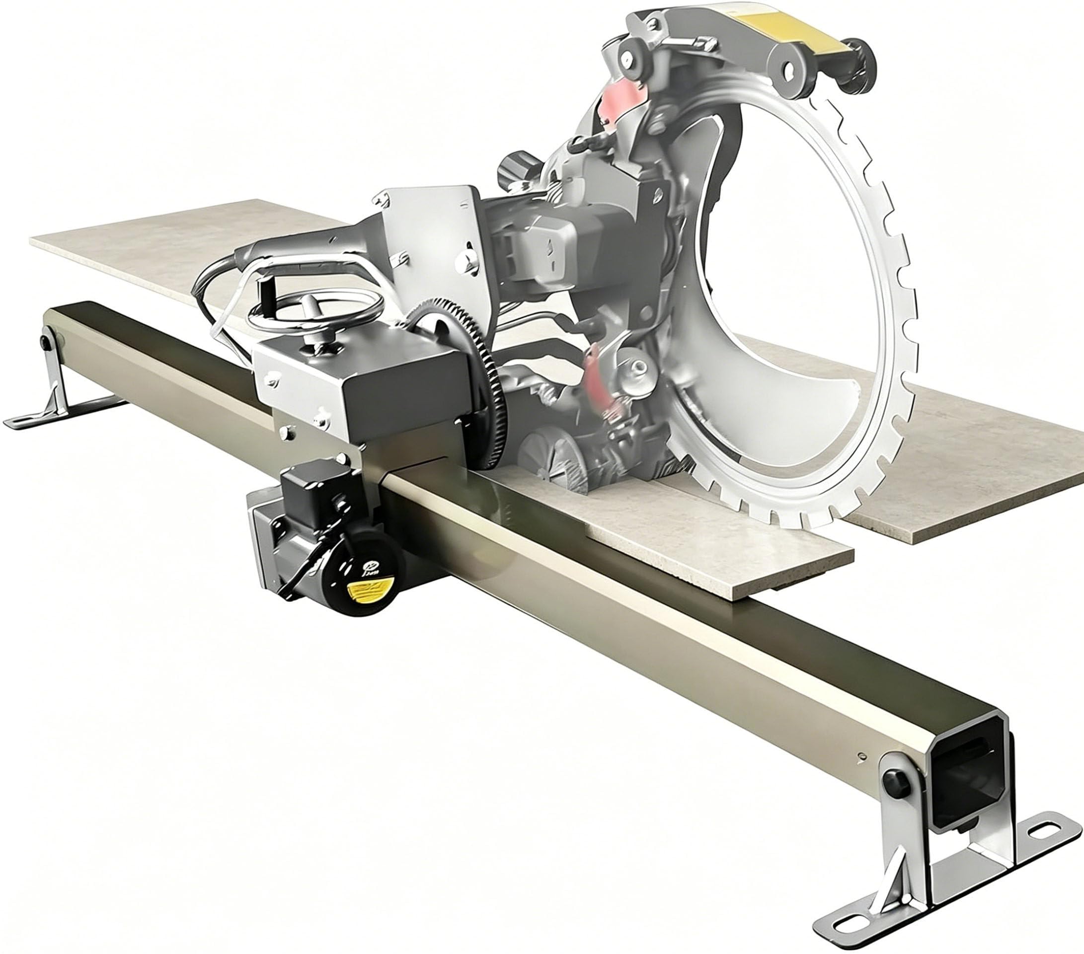 XDLYWUZIQ High-Speed ​​Electric Concrete Cutter Saw Guide, Electric Ring Saw Alloy Track,1.5/2/2.5/3M Alloy Automatic Cutting Track Bracket,Wall Cutting Bracket for Walls, Floors, and Slopes 1.5m