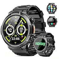 Smartwatch Uomo Militare GPS, Orologio Smartwatch Uomo,Batteria 1000 mAh
