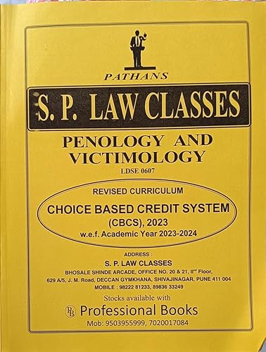 Penology And Victimology LDSE 0607 - Pathans S.P. Law Classes