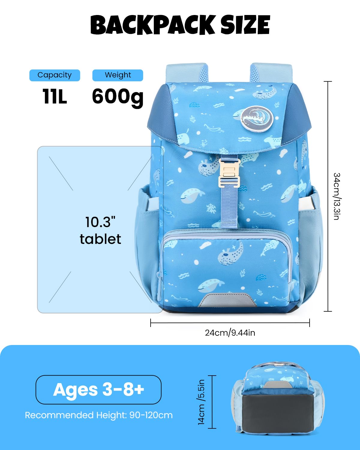 Amythe Mochila Ergonómica Niño 1° Escuela Aire Libre