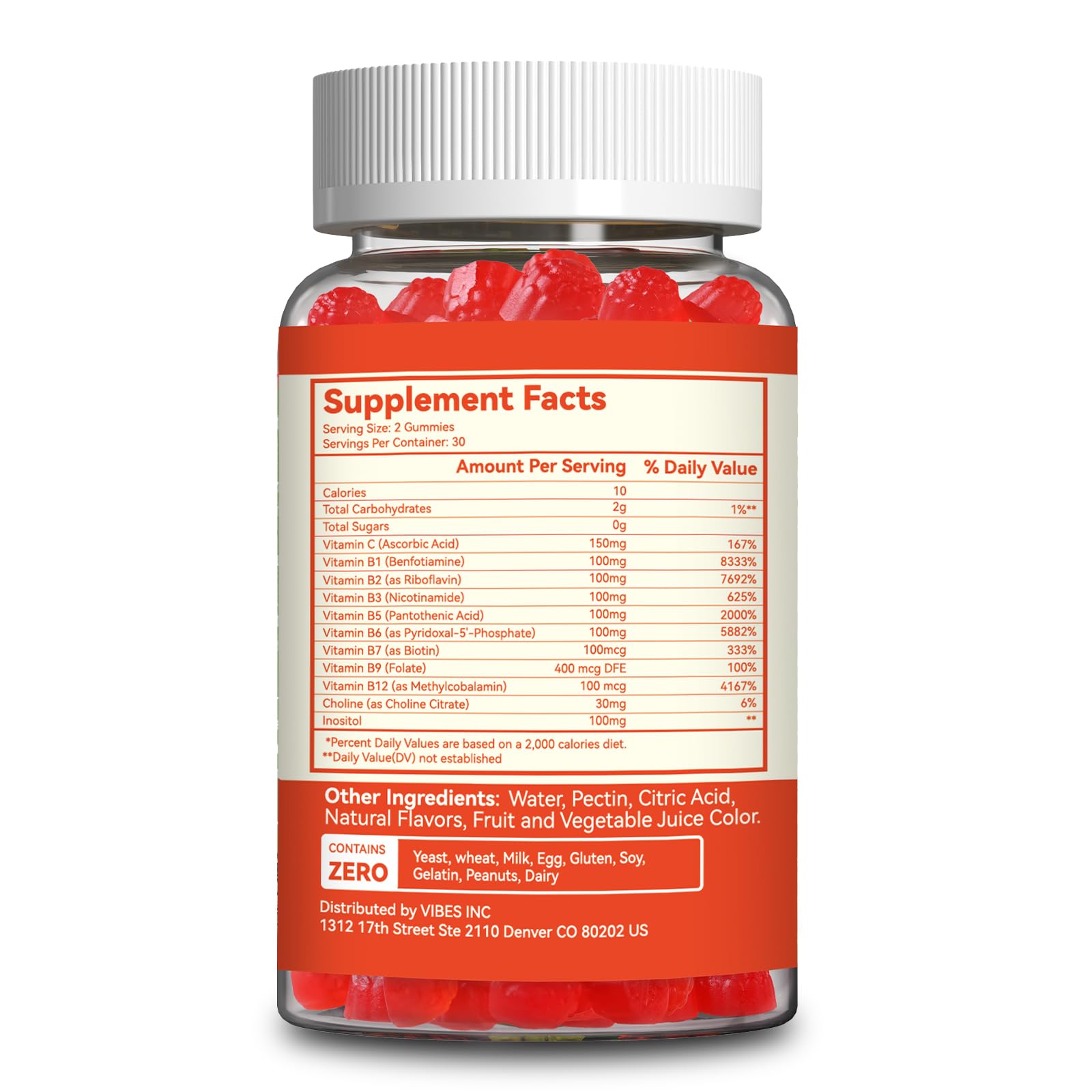 Vitamin B Complex Gummies for Women & Men - All B Complex & B12 - 60 Gummy — Amazon image 7