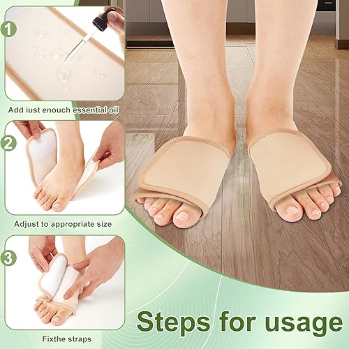 Miniatura 4 de HOTBEST Paquete de 4 unidades de aceite de ricino para pies, tobillo, mano, pierna, brazo, rodillas y codos, envoltura de aceite de ricino