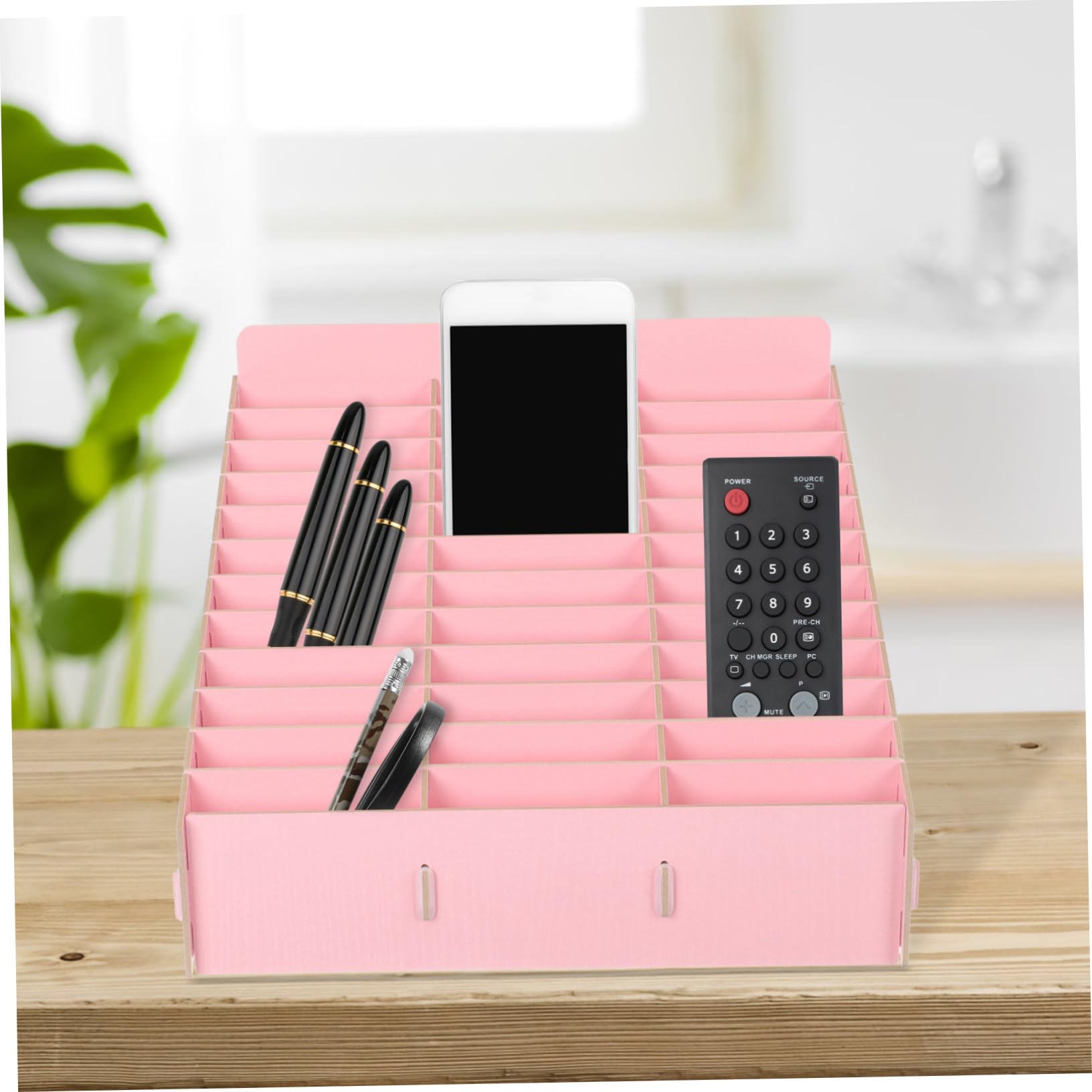 Levemolo Organizer da Scrivania in per Insegnanti Scatola Cellulari con Scomparti per Aula e Ufficio Contenitore Compatto per Oggetti e Accessori Design Resistente e