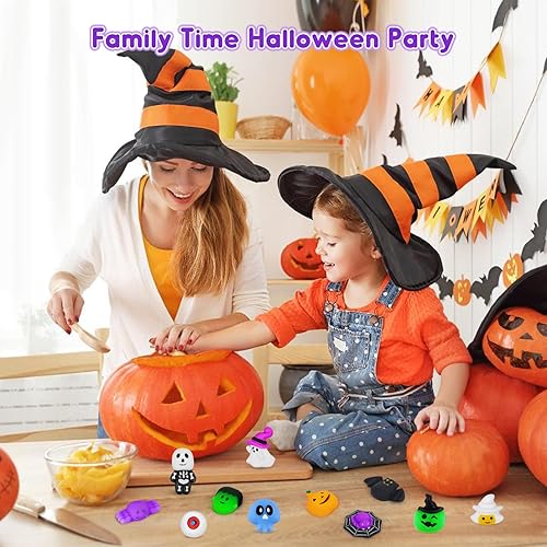 Miniatura 3 de NPET 36 piezas de juguete Mochi Squishies de Halloween, juguetes esponjosos de Halloween
