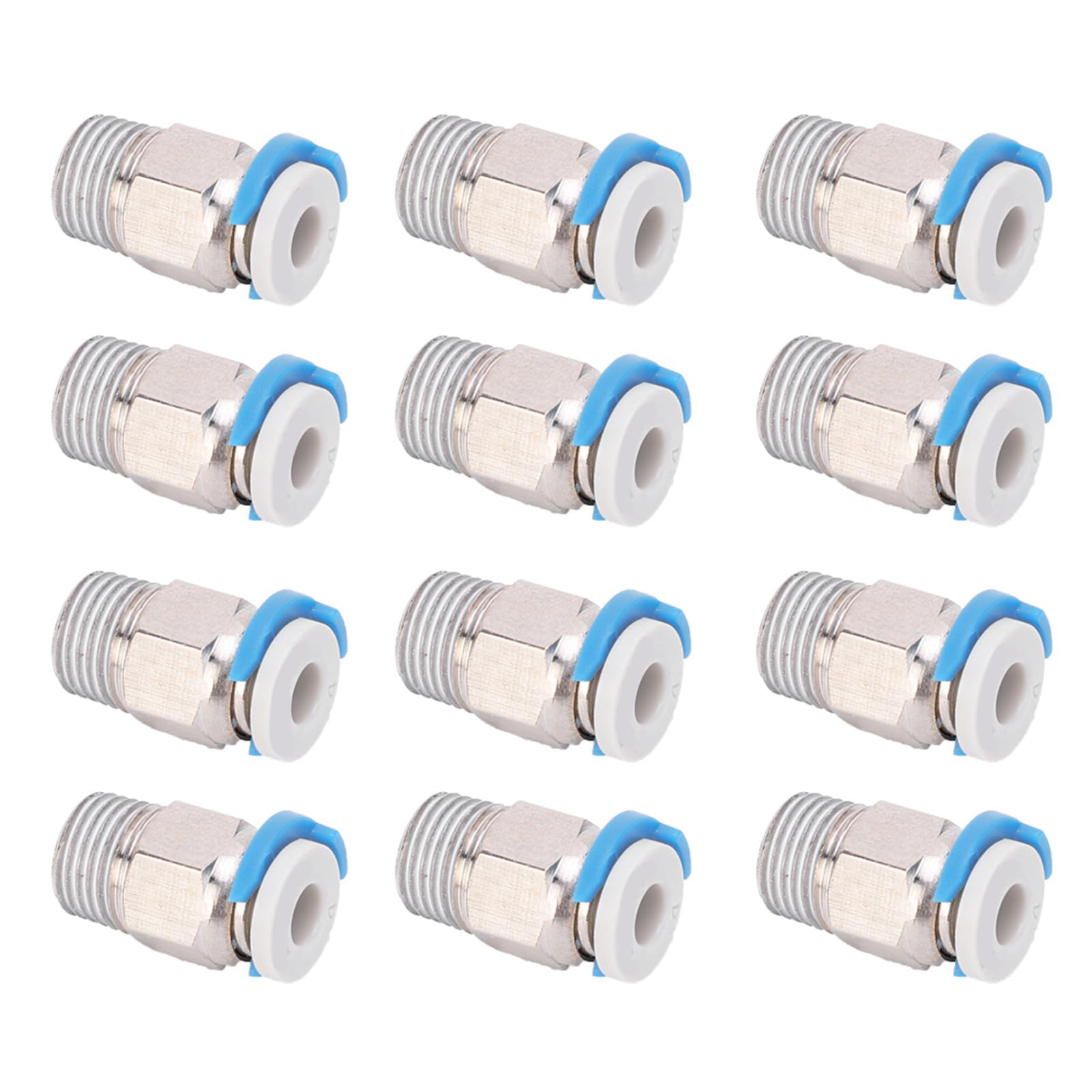 12 szt. Rurka PTFE M10 dla Drukarki 3D Bowden, Złącza Push-Fit do Głowicy Wytłaczarki 3D