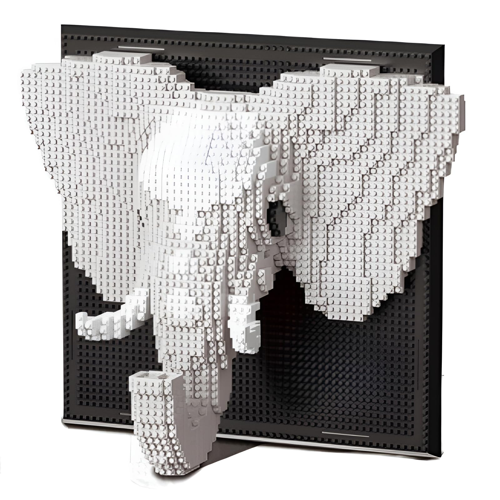 Elephant Building Blocks Set, Wall Art Animals Building Kit, Micro Mini Building Bricks for Home Office, Creative Present for Adults Kids Aged 8+ (1625PCS)