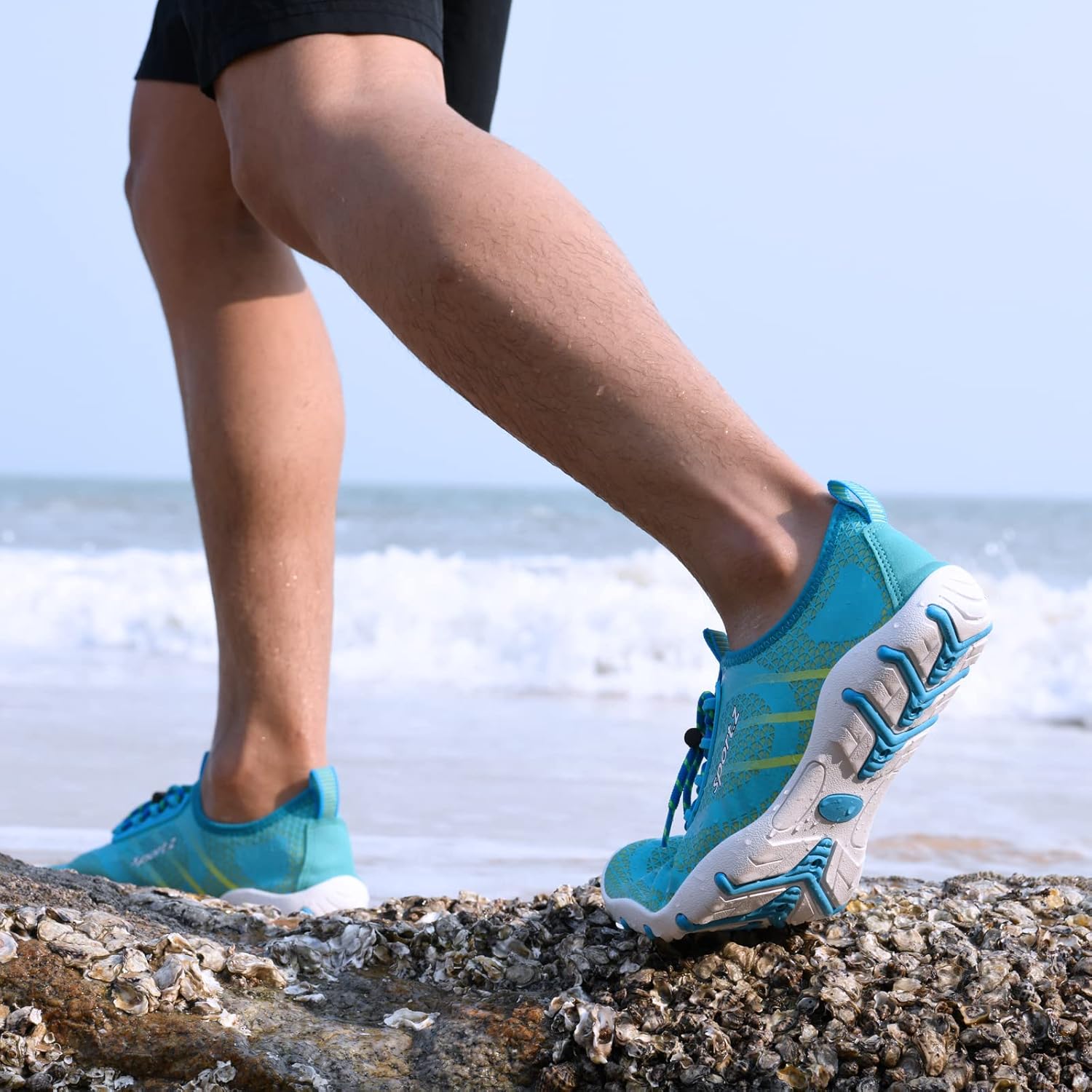 WateLves Water Shoes Mens Womens Barefoot Beach Swim Shoes Quick-Dry Aqua Socks Pool Shoes for Surf Yoga Water Aerobics - Image 2