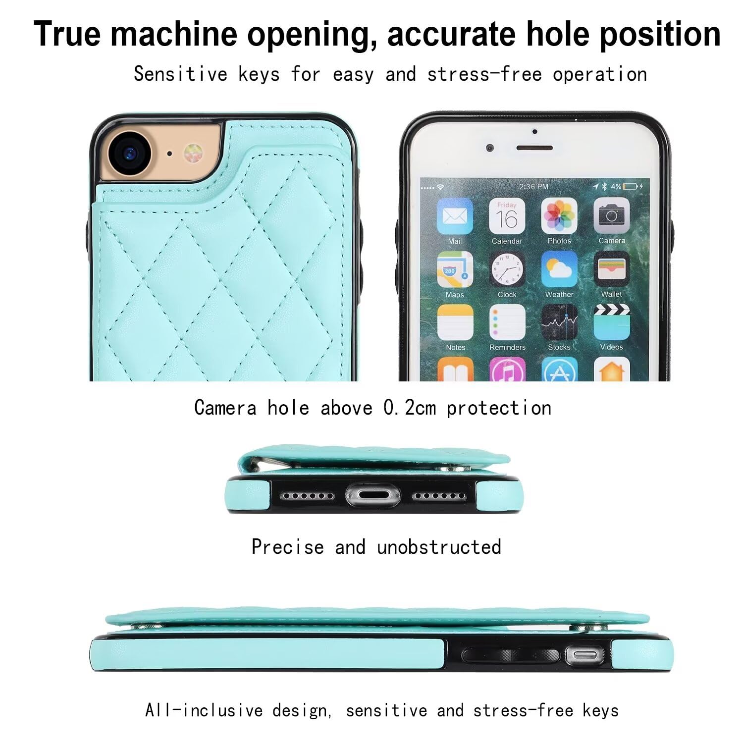 IPhone SE 2022/20 & IPhone 7 / 8 Leather Case. Premium Slim Genuine Le