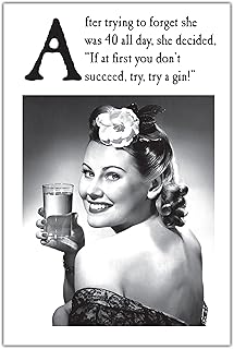 Sponsored Ad – 40th Birthday Card For Her, Gin, 40th Birthday, Greetings Card, 159x235mm, Funny Card For Her 40th, 40th Bi...