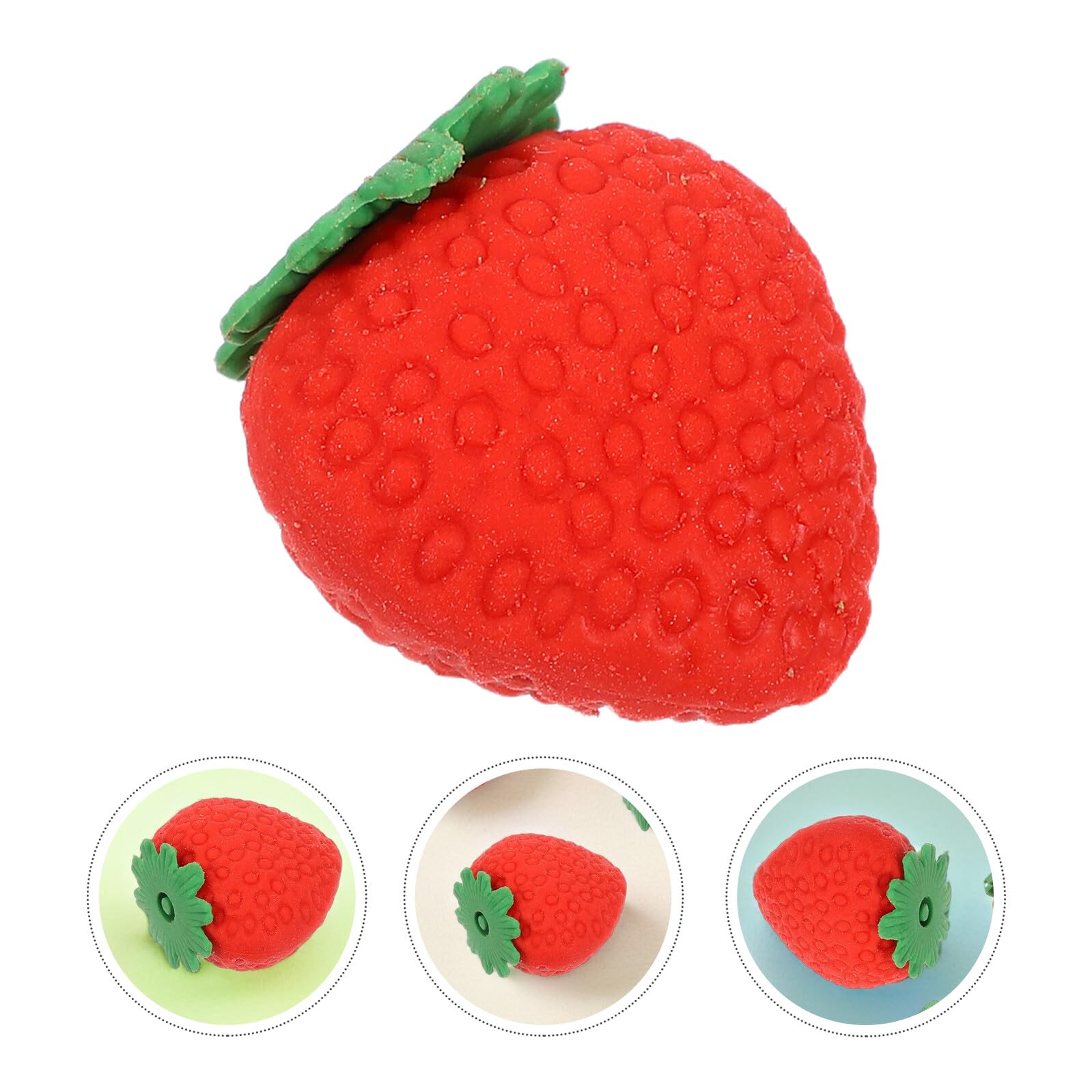 100 Gomme da Cancellare a Forma di Fragola Rossa Kawaii Mini Gomme Portatili per Uso Quotidiano per Scuola e Studio Sicure e Compatte per