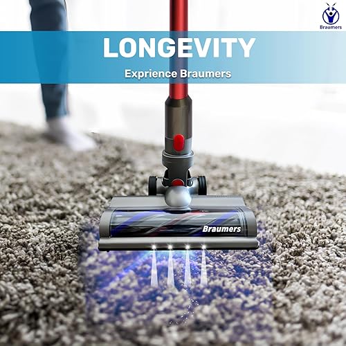 Miniatura 5 de Braumers Motorhead - Cabezal de cepillo de piso compatible con Dyson V7 V8 V10 V11 V15 SV10 SV12 SV14, accesorio de aspiradora para limpieza