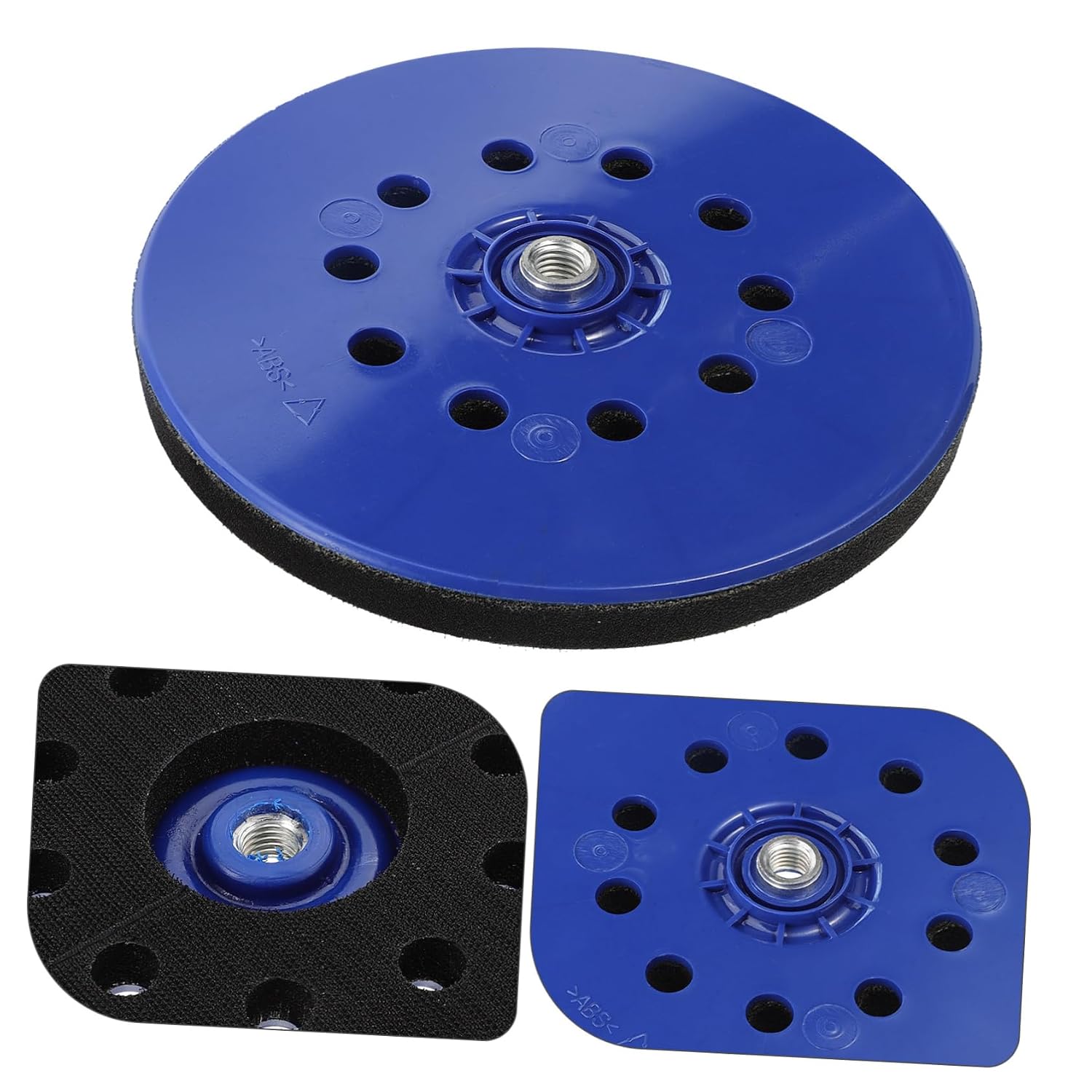 Veemoon 10holes Self-Adhesive Wall Sander Disc Tool Polishing Pad with Thread Efficient Sanding for Surfaces Easy Sandpaper Replacement for Home Renovation and DIY Projects