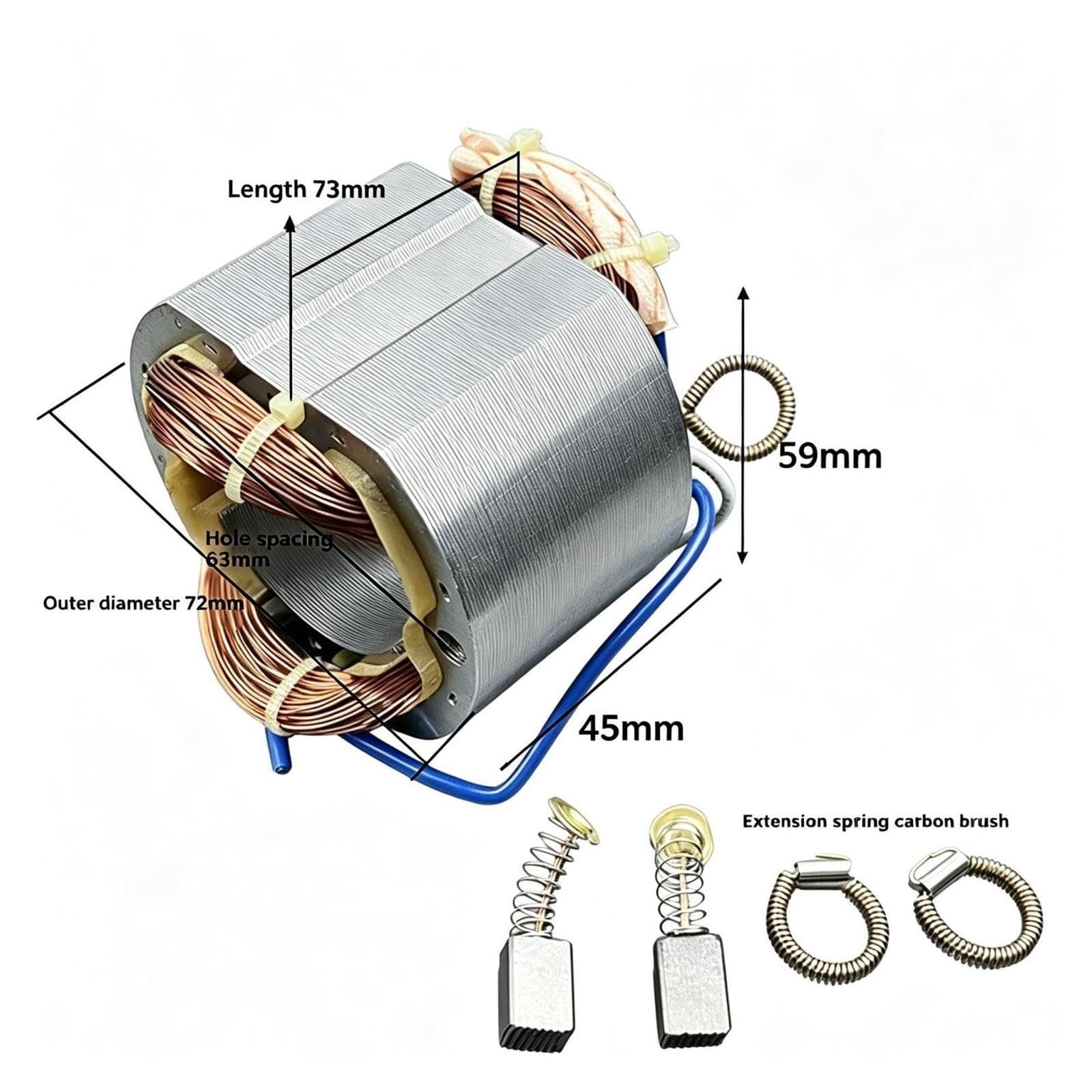 Estator De Martillo Resistente, Compatible With Makita, For Z1GFF6 0810
