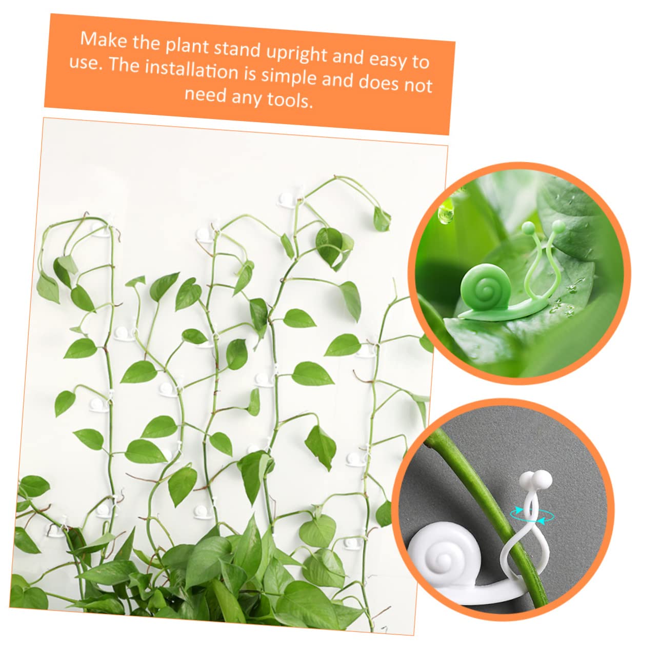Abaodam 5 Sätze Pflanzenhalter Pflanzenclips Für Kletterpflanzen Vermehrung Zimmerpflanzen Gitterklammern Für Gartenpfähle Pflanzenbefestigungsclip Plastik 30 Stück * 5