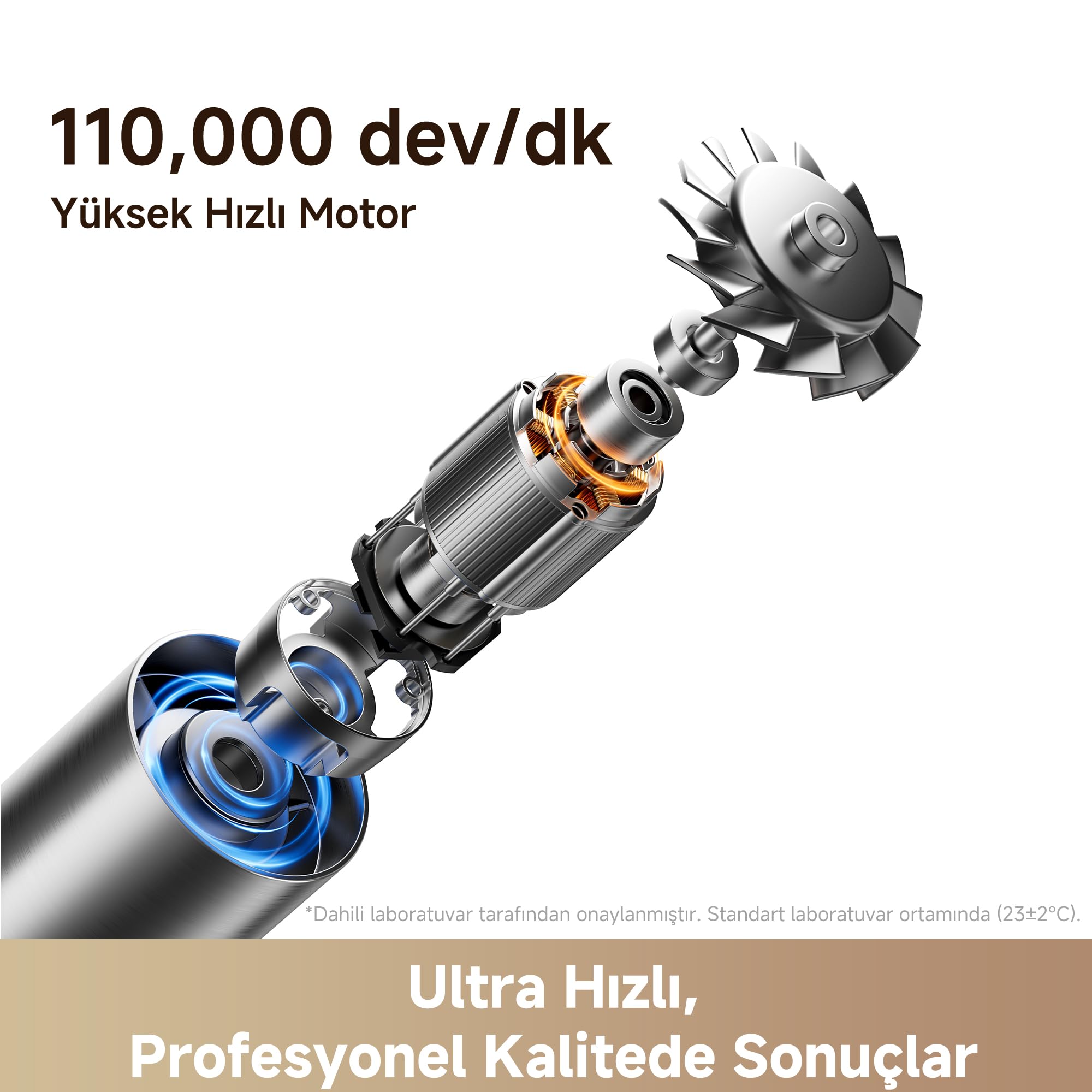 MOVA Flip 10 Yüksek Hızlı Saç Kurutma Makinesi, 300 g'lık Ultra Hafif Gövde, Bukle ve Düzleştirme için Çok Yönlü Şekillendirme, 300 Milyon Negatif İyon, 3 Yıl Garanti