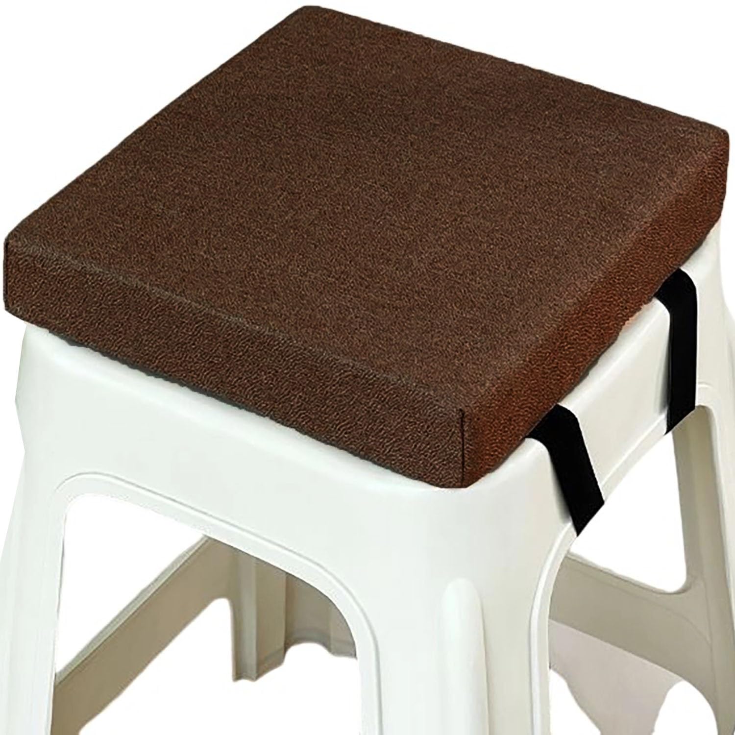 Square Bar Stool Seat Cushions with Ties Anti-Slip Chair Cushions 25x25/40x40/30x30cm Memory Foam Chair Pad with Washable Cover for Outdoor,Indoor,Garden,Dining,Kitchen,Bar Chairs(A10,40x40x8cm) — image 1