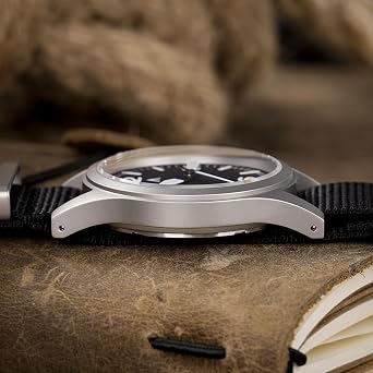 Militado ML05 ML05B 38mm Vintage Field Watches for Men, VH31 Sweep Hands/515/Miyota Super 2035 Quartz Movement Watch, Domed Sapphire Crystal AR Coating, C3 Super Luminous, 100M Waterproof