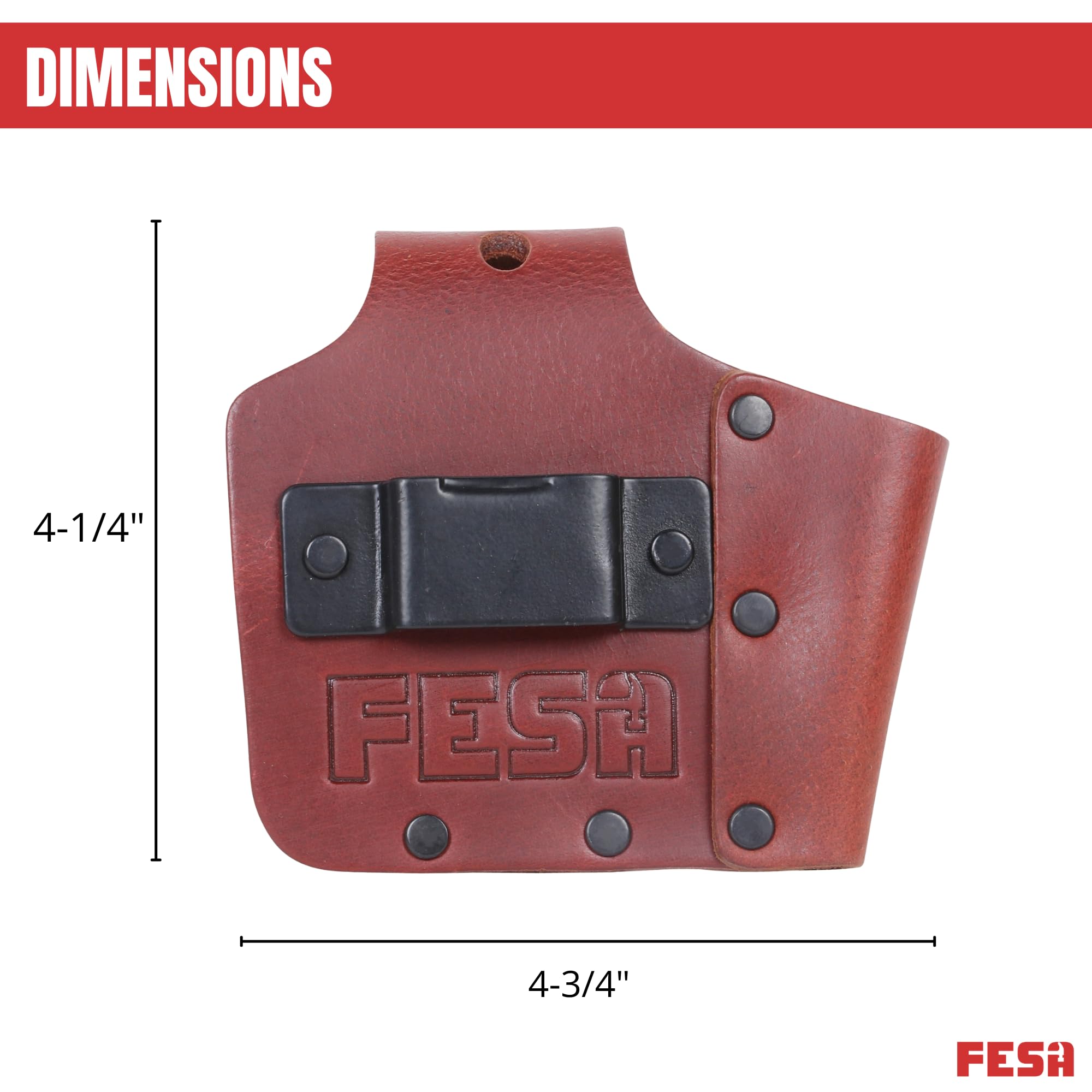 FESA Leather Tape Measure Holder, for DeWalt and Milwaukee Tools — Amazon image 7