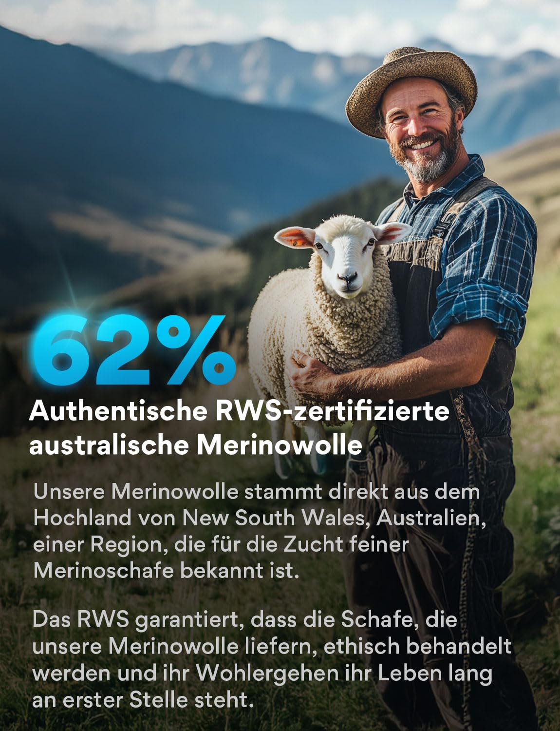 Juclise Merinowolle Wandersocken Herren Kompression Anti Blasen Gepolstert Wollsocken Anti-Schweiß Atmungsaktiv Trekkingsocken