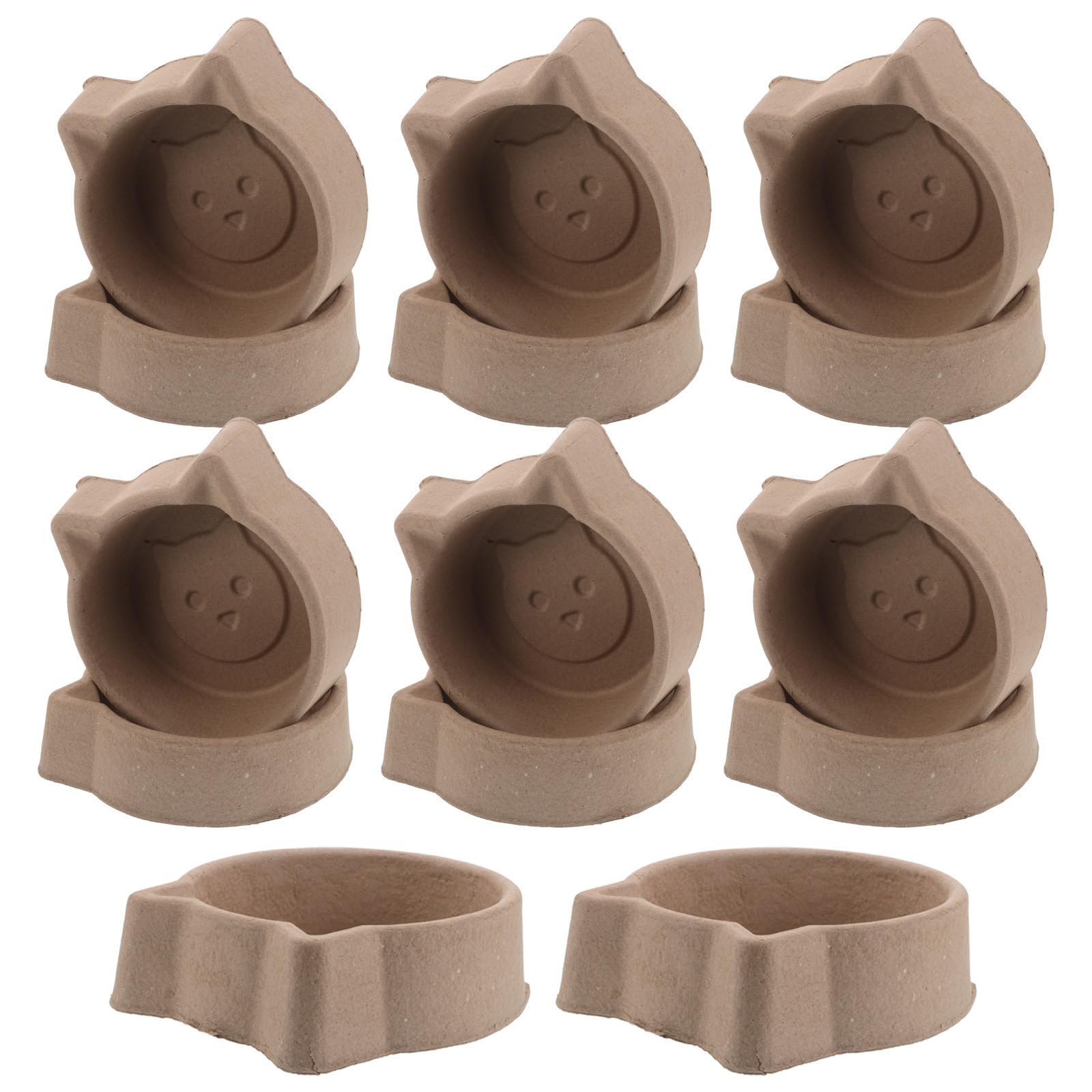 USHOBE Gamelles Jetables pour Petits Animaux 15pcs 1400ml en Pâte de Papier Bol Alimentaire Hygiénique Antidéversement pour Chiens et Chats à Domicile