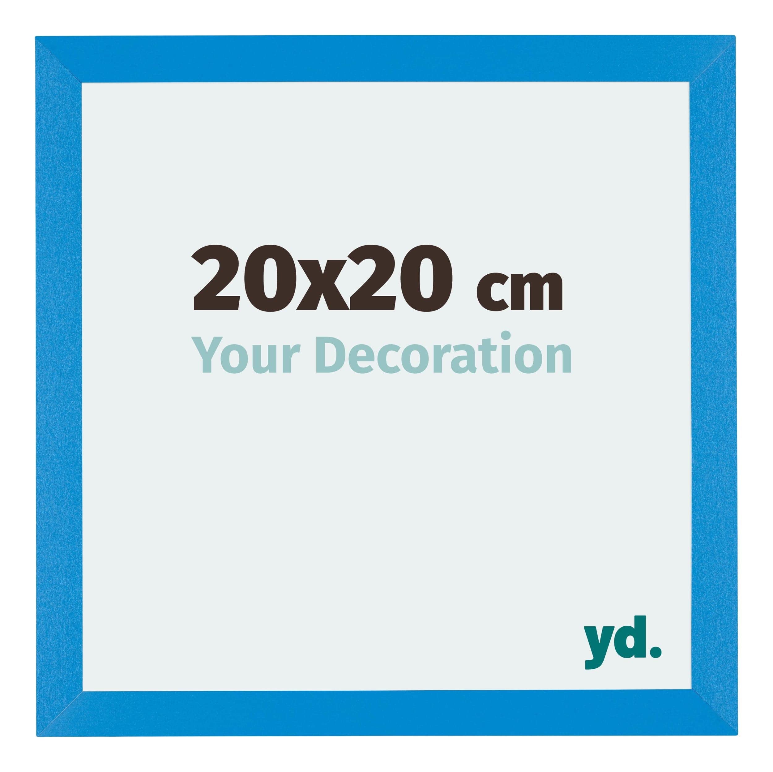 Your Decoration - Picture Frame 20x20 cm - Bright Blue - Decorative Wall Frame in MDF with Antireflection - Frame 20x20 - Mura — image 1
