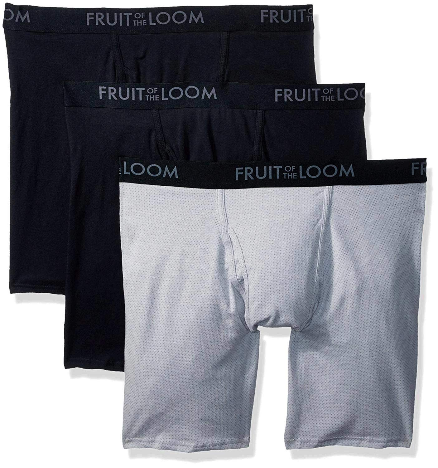 Fruit of the Loom Men's Premium Breathable Boxer Briefs (Regular & Big Man)