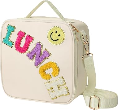 HOTUT Insulated Kids Lunch Bag, Leakproof Portable Lunch Box for School with Adjustable Strap, Thermal Meal Prep Tote for Teen Boys Girls, Durable Cooler