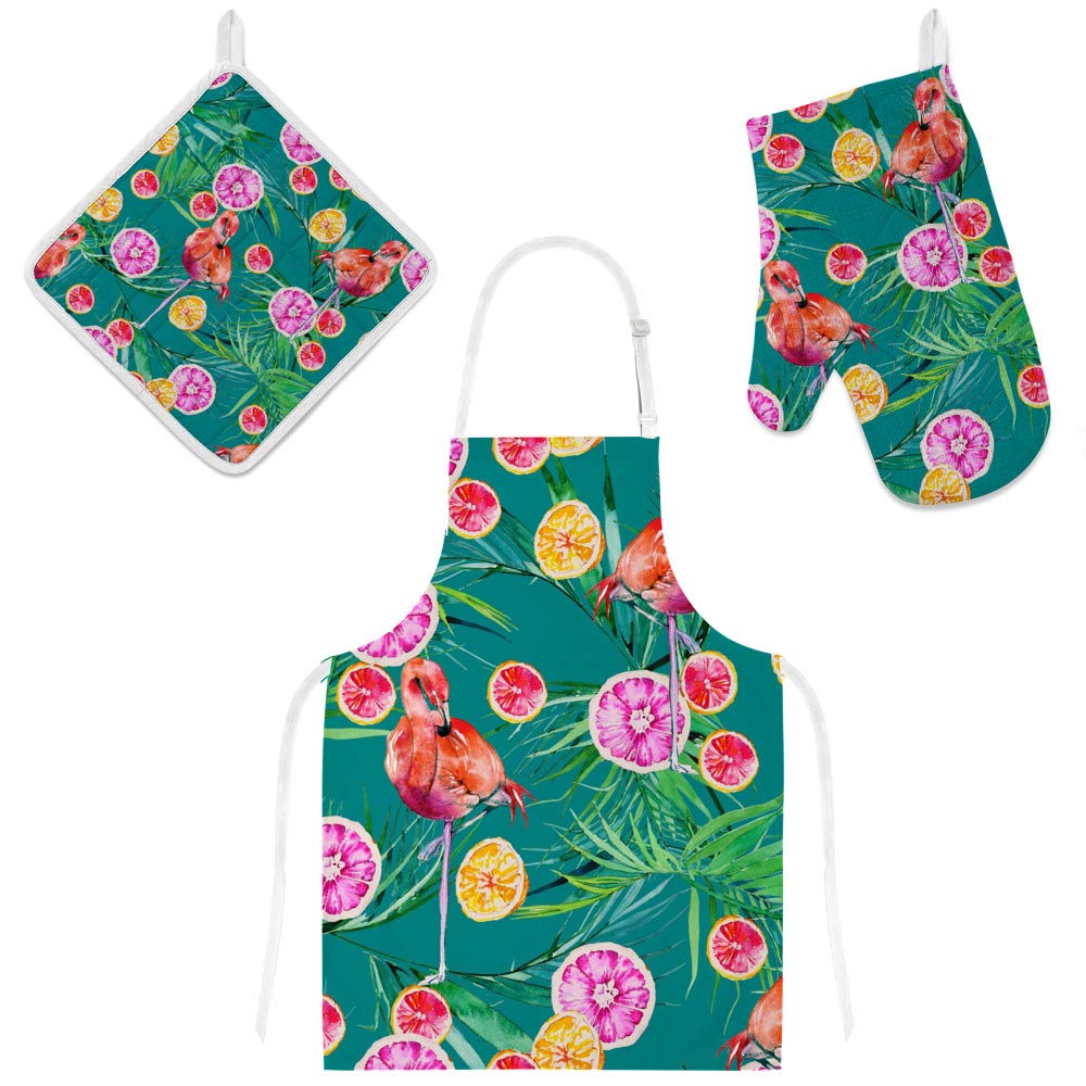 Gants de four et tablier de cuisine succulents haute protection thermique