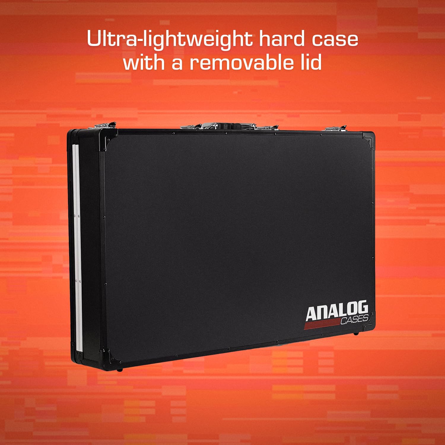 Analog Cases UNISON Performance Case XL, valigia da trasporto DJ (borsa da trasporto leggera e resistente, massima protezione, valigia DJ per il trasporto di più dispositivi), nera