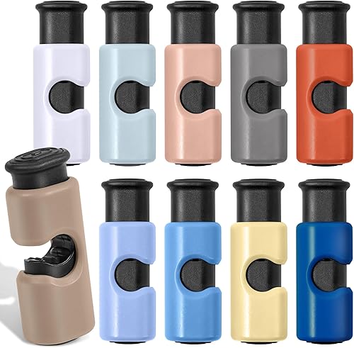 Miniatura 2 de Valuckee Aprieta y bloquea clips para bolsas de pan, paquete de 10, clips para pan reutilizables, clips para bolsa para almacenamiento de alimentos,