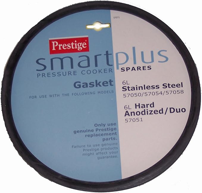 Prestige Smartplus Stainless Steel Pressure Cooker Spares, GasketBlack