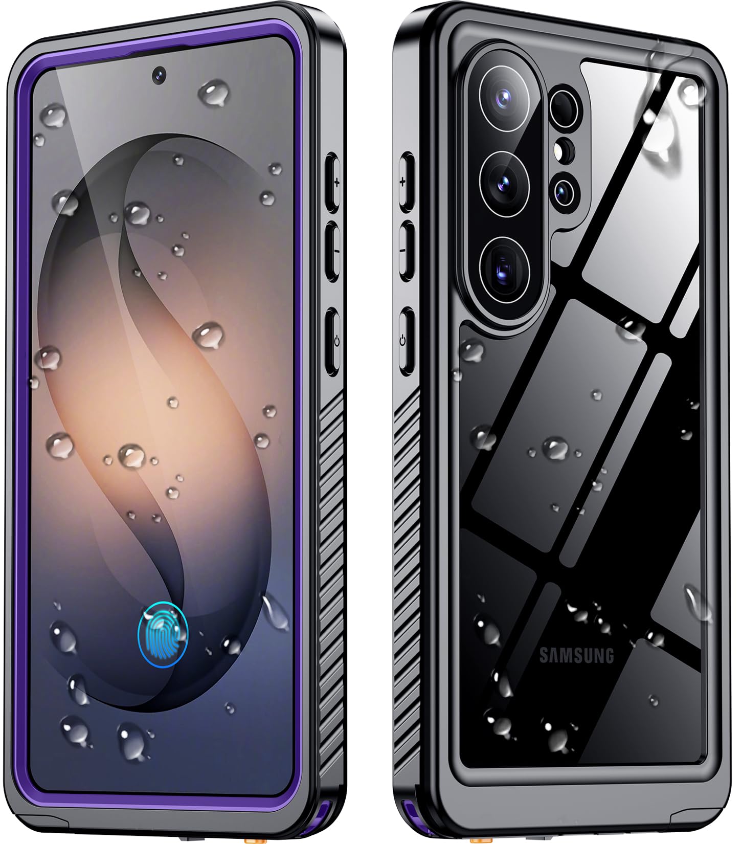 SPIDERCASE Designed for Samsung Galaxy S26 Ultra Case Waterproof,Built-in Screen & Camera Lens Protector[IP68 Underwater] [Military Grade Shockproof] Full Body Protection Phone Case,Black/Clear — view 24