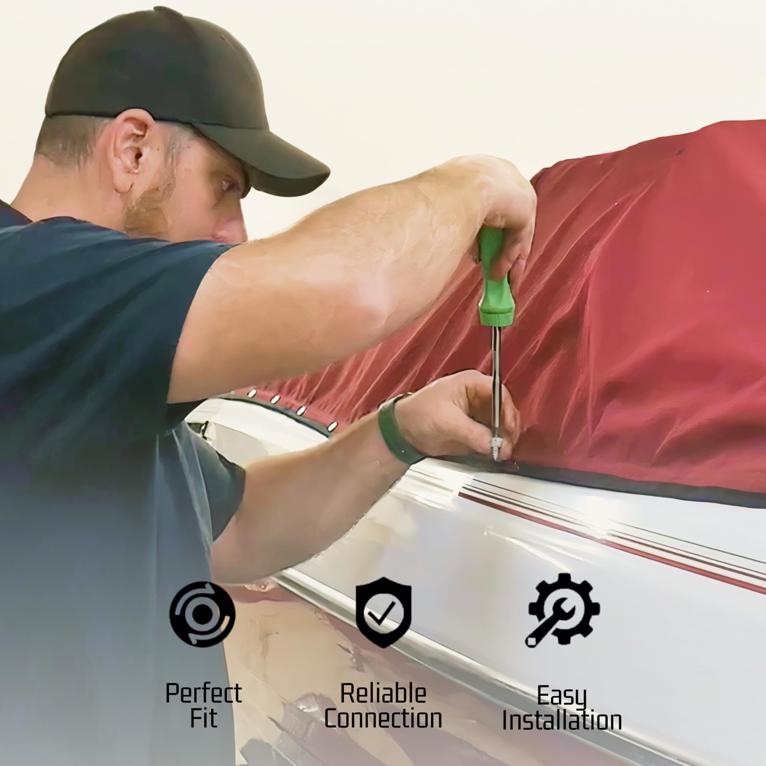 Bolt Snap Key Holder w/ Split Rings